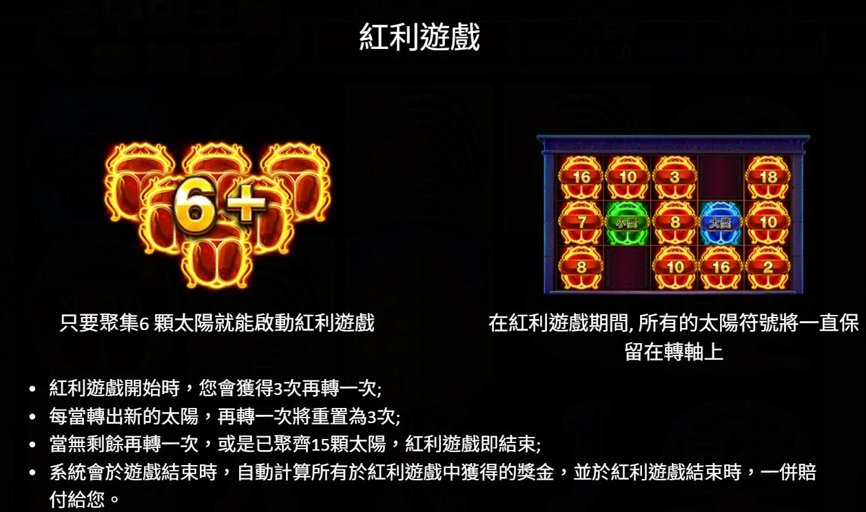 BNG電子-聖甲蟲王朝-集鴻運-紅利遊戲