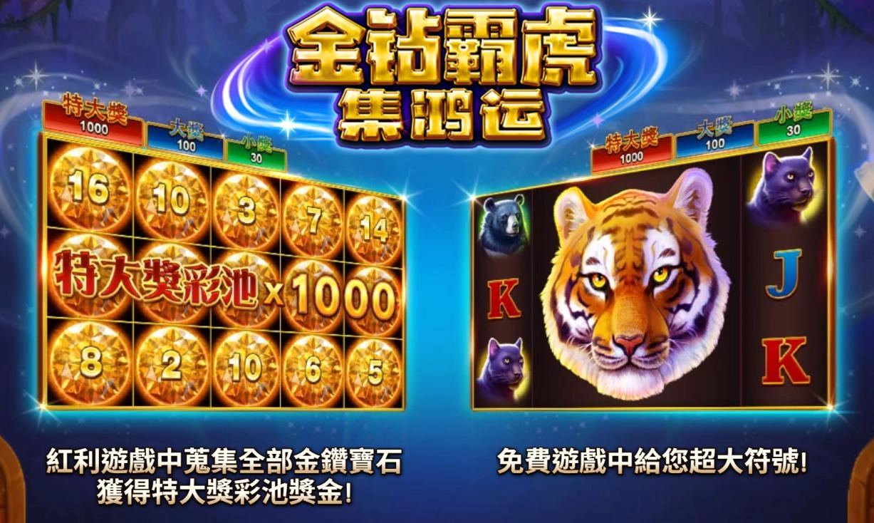 bng電子-金鑽霸虎-集鴻運-遊戲完整介紹指南攻略!