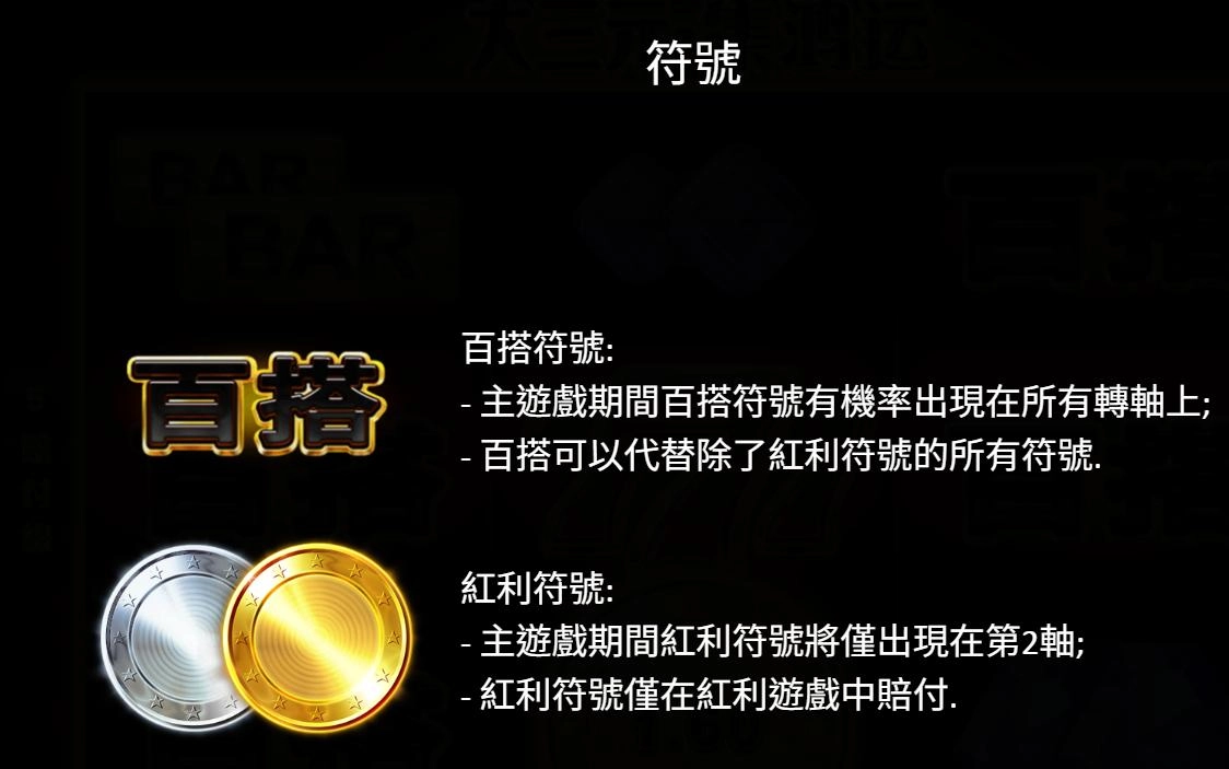 bng電子-大三元-集鴻運-符號說明