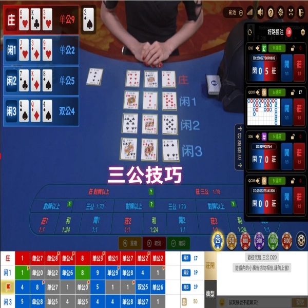 三公撲克玩法教學:致勝錢錢技巧